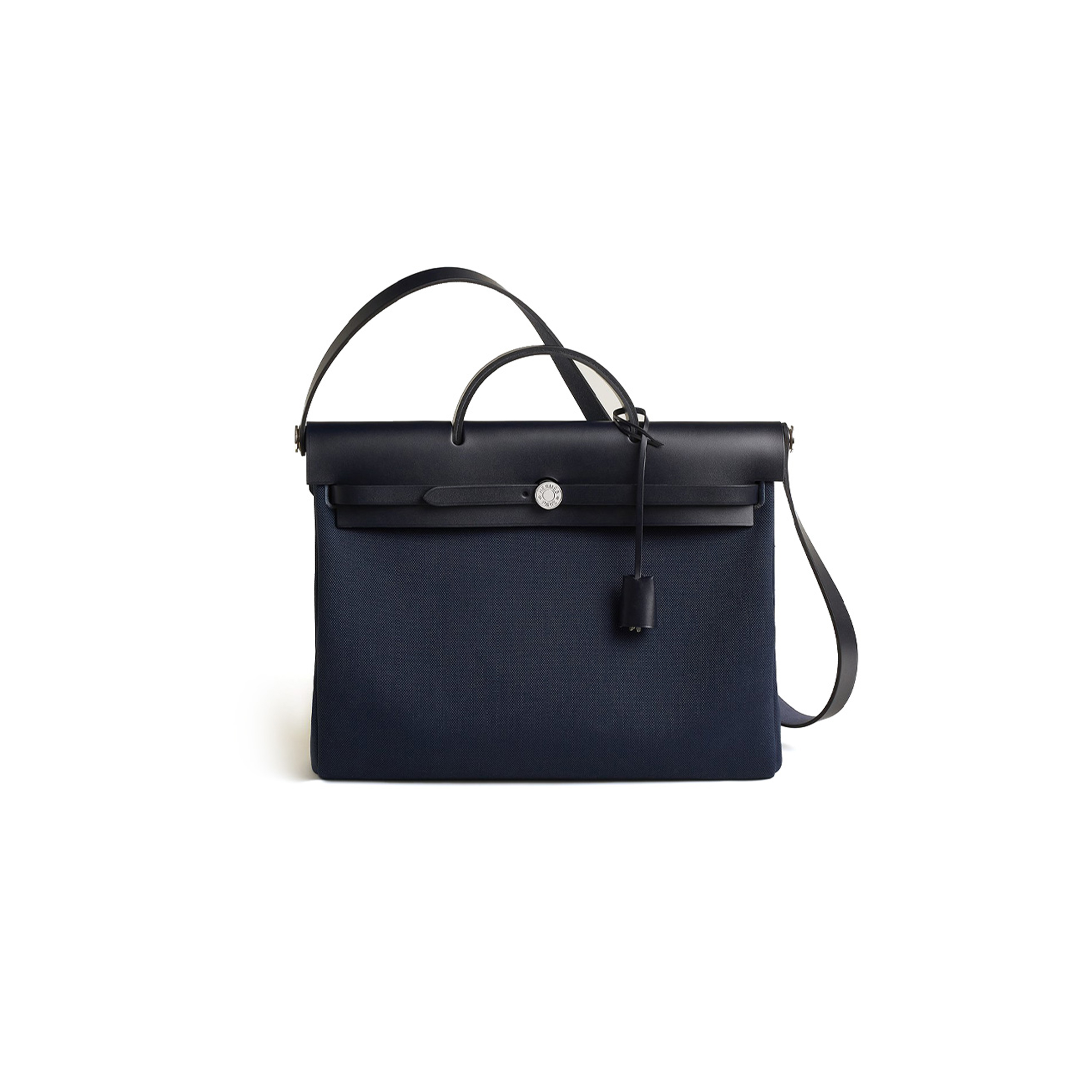 HERMES MASTER BLEU INDIGO HERBAG MESSENGER 39 BAG H084489CKAC (39*28*9cm)